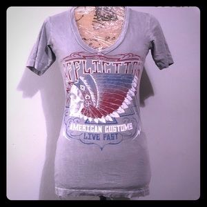 AFFLICTION patriotic T-shirt Size Small